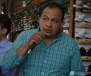 Gabino Cano, líder de locatarios del Mercado Hidalgo. 