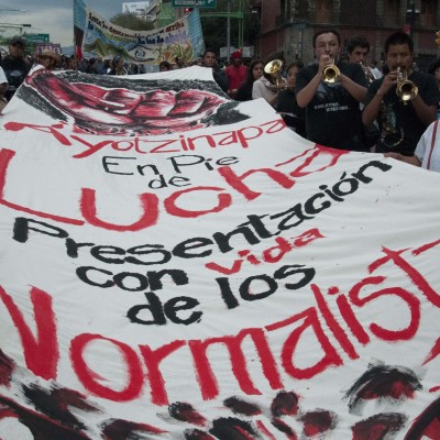  Inician marchas en todo el país a 8 meses de Ayotzinapa