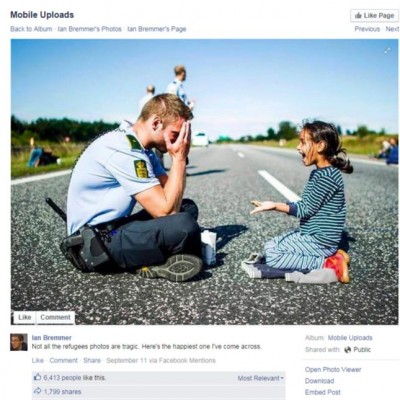  Cinco “fotos felices” de refugiados que se hicieron virales