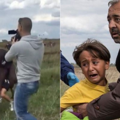 Refugiado pateado por periodista:”Mi hijo y yo pudimos morir”