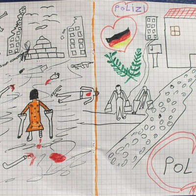  Dibujo de niño sirio impacta las redes sociales