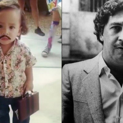  (Video) Causa indignación niño disfrazado de Pablo Escobar