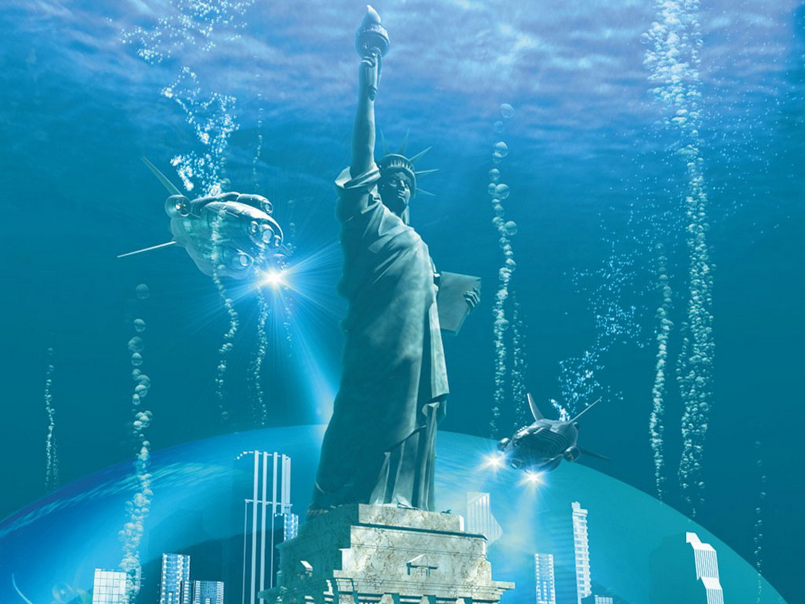  Estatua de la Libertad en peligro de quedar sumergida