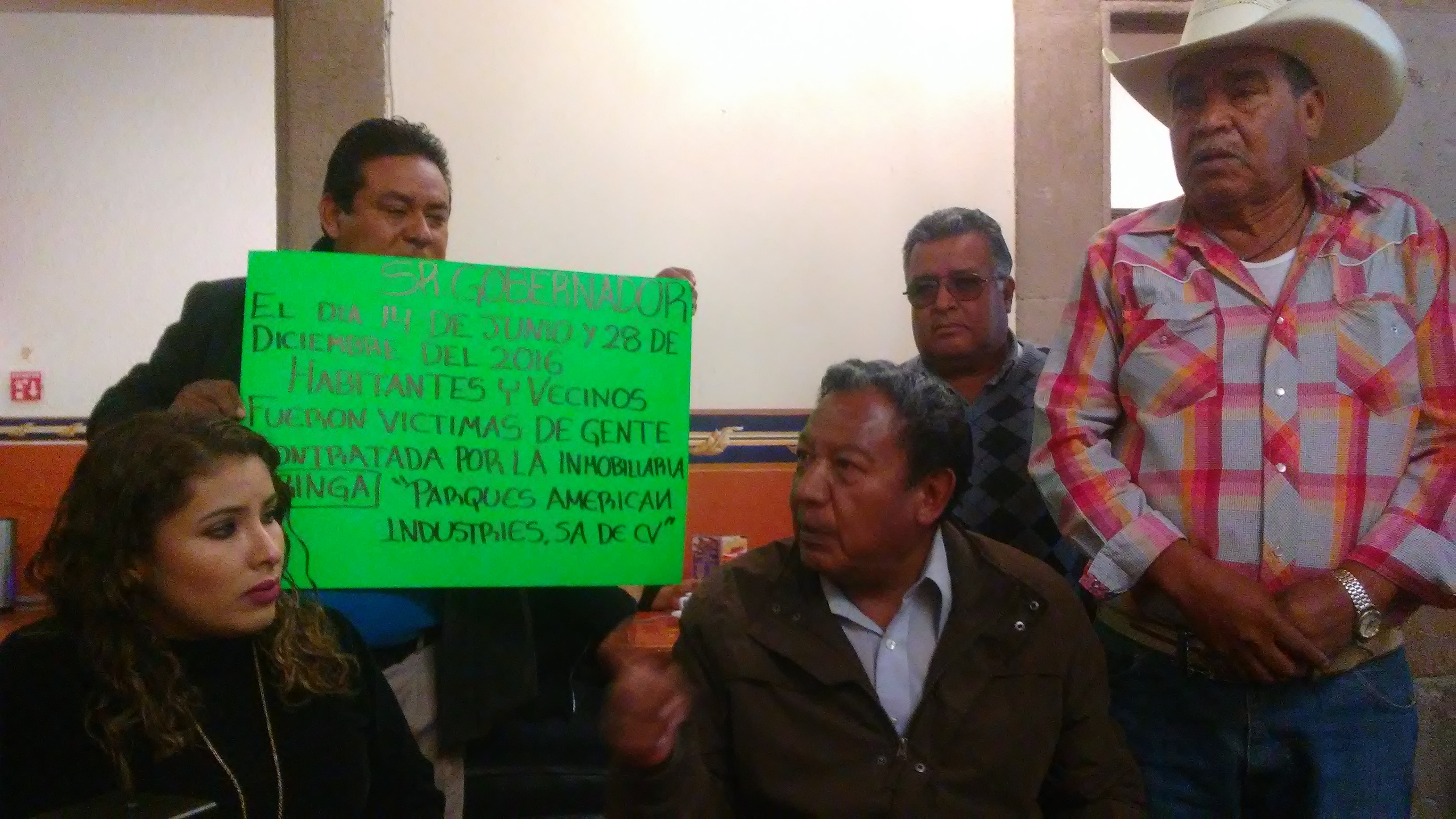 Ejidatarios de La Noria exigen justicia por despojos de predios