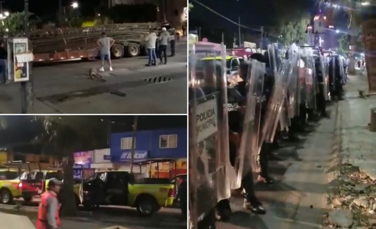  (VIDEO) Por la fuerza, Ayuntamiento de SLP intentó desalojar protesta contra obra de El Saucito