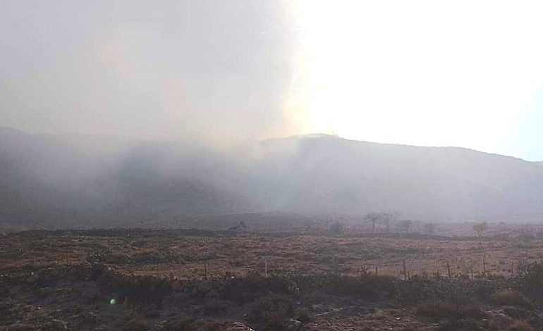  Brigadistas logran controlar incendio en la Sierra de San Miguelito