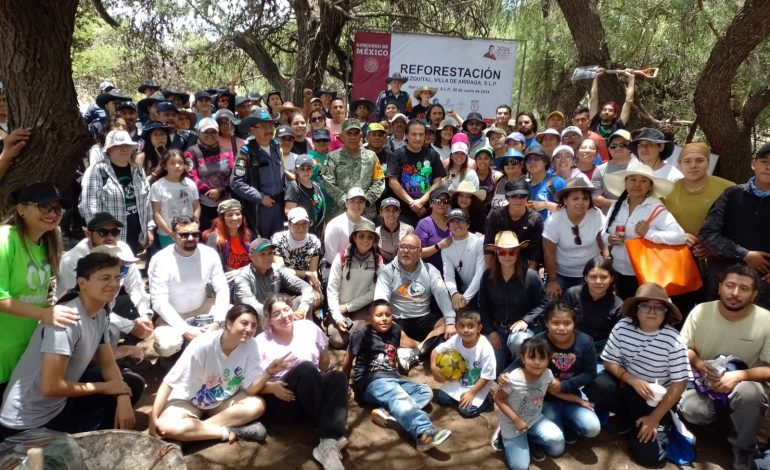  Siembran 2 mil ejemplares en la primera jornada de reforestación de la Sierra de San Miguelito