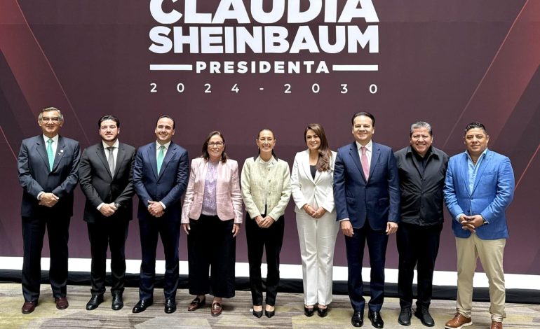  Gallardo presentó 4 proyectos de infraestructura a Claudia Sheinbaum que requieren 14 mil mdp