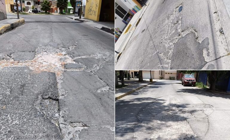  Colector pluvial de avenida Mezquital presenta hundimientos a un año de su construcción