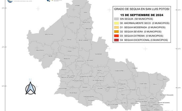  Termina la sequía en todo el estado de SLP