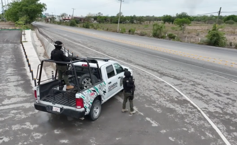  Aseguran vehículos involucrados en video de presunto comando armado