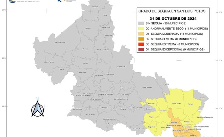  Regresa la sequía en la zonas Huasteca y Media de SLP