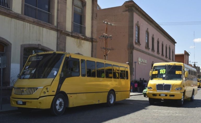  Transporte urbano funcionará con normalidad en SLP